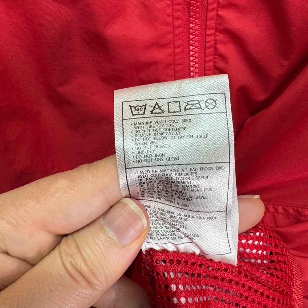 VTG Ohio State Buckeyes Jacket Mens XL Red Windbreaker Nike Full Zip 90s NCAA - Picture 9 of 13